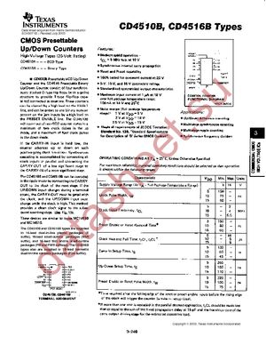 CD4516BNSRE4 datasheet  